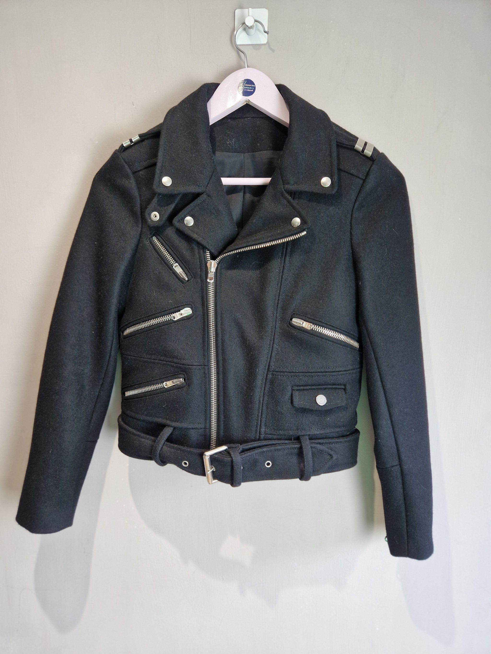 Kooples leather jacket womens best sale